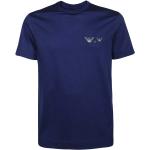Reduzierte Blaue Armani Emporio Armani T-Shirts aus Baumwolle für Herren Größe 3 XL 