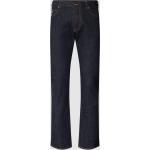 Marineblaue Armani Emporio Armani Wide Leg Jeans & Relaxed Fit Jeans aus Baumwolle für Herren Weite 33, Länge 30 