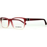 Rote Armani Emporio Armani Brillenfassungen aus Kunststoff für Herren 