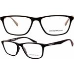 Braune Armani Emporio Armani Brillenfassungen aus Kunststoff für Herren 