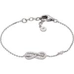 Silberne Infinity Armbänder & Unendlich Armbänder mit Zirkonia für Damen 