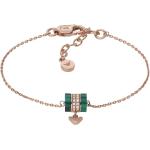 Silberne Elegante Armani Emporio Armani Edelstein Armbänder aus Rosegold mit Malachit für Damen 