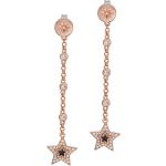 Goldene Sterne Armani Emporio Armani Ohrhänger aus Rosegold für Damen 