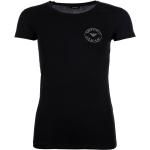 Schwarze Kurzärmelige Armani Emporio Armani Rundhals-Ausschnitt T-Shirts aus Jersey für Damen Größe S 