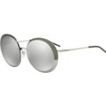 Hellgraue Armani Emporio Armani Verspiegelte Sonnenbrillen aus Metall 