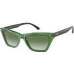Grüne Armani Emporio Armani Kunststoffsonnenbrillen für Damen 