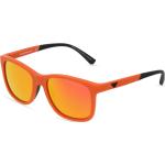 Orange Armani Emporio Armani Rechteckige Kunststoffsonnenbrillen für Herren 
