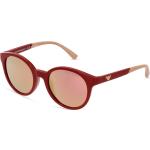 Rote Armani Emporio Armani Verspiegelte Sonnenbrillen aus Kunststoff für Damen 