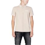Reduzierte Beige Armani Emporio Armani Herrenpoloshirts & Herrenpolohemden mit Knopf aus Baumwolle Größe L für den für den Frühling 