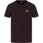 Schwarze Unifarbene Kurzärmelige Armani Emporio Armani T-Shirts ohne Verschluss für Herren Größe L für den für den Sommer 