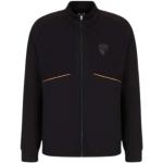Reduzierte Schwarze Armani Emporio Armani Herrensweatshirts mit Reißverschluss mit Kapuze Größe XL 