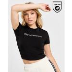 Schwarze Kurzärmelige Armani Emporio Armani T-Shirts aus Baumwolle für Damen Größe XXS 