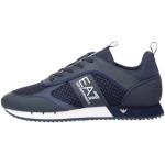 Blaue Armani Emporio Armani Low Sneaker mit Schnürsenkel für Herren Größe 43,5 