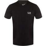 Reduzierte Schwarze Kurzärmelige Armani Emporio Armani V-Ausschnitt T-Shirts für Herren Größe L 