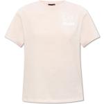 Pinke Kurzärmelige Armani Emporio Armani T-Shirts für Damen Größe S 