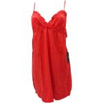 Rote Unifarbene Armani Emporio Armani Damennachthemden aus Baumwolle Größe L 