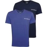 Reduzierte Bunte Armani Emporio Armani V-Ausschnitt T-Shirts für Herren Größe XL 