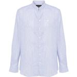 Reduzierte Hellblaue Armani Emporio Armani V-Ausschnitt V-Shirts für Herren Größe XXL 