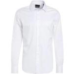 Weiße Armani Emporio Armani Slim Fit Hemden aus Baumwolle für Herren Größe XXL 