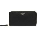 Reduzierte Schwarze Armani Emporio Armani Brieftaschen mit Reißverschluss aus Leder für Damen 