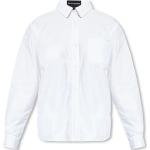 Reduzierte Weiße Langärmelige Armani Emporio Armani Hemdjacken für Damen Größe M 