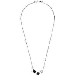Emporio Armani Halskette Für Männer, 52,5 Cm Silber Edelstahl Halskette, EGS2383020