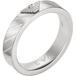 Emporio Armani Ring Für Männer Essential, Länge: 26mm, Breite: 26mm Silberner Edelstahlring, EGS2924040