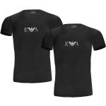 Schwarze Business Kurzärmelige Armani Emporio Armani T-Shirts aus Jersey trocknergeeignet für Damen Größe L 2-teilig 
