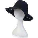 Reduzierte Schwarze Armani Emporio Armani Damenhüte mit Nieten aus Wolle 58 Größe 3 XL 