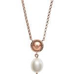 Rosa Armani Emporio Armani Damenhalsketten & Damenhalsschmuck glänzend mit Echte Perle 