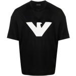 Reduzierte Schwarze Armani Emporio Armani T-Shirts aus Baumwolle für Herren Größe XL 