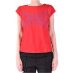 Reduzierte Rote Kurzärmelige Armani Emporio Armani T-Shirts für Damen 