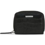 Schwarze Elegante Armani Emporio Armani Brieftaschen mit Reißverschluss aus Leder für Herren 