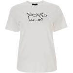 Reduzierte Beige Armani Emporio Armani T-Shirts für Damen Größe S 