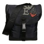 Schwarze Sportliche Armani Emporio Armani Messenger Bags & Kuriertaschen aus Kunstleder gepolstert 