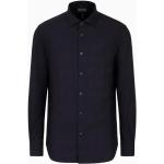 Reduzierte Marineblaue Casual Armani Emporio Armani Businesskleidung aus Baumwolle für Herren Größe XL für den für den Herbst 