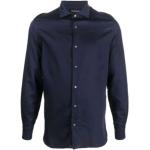 Reduzierte Marineblaue Armani Emporio Armani Regular Fit Hemden mit Vogel-Motiv aus Baumwolle für Herren Größe XL 