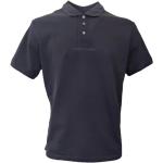 Reduzierte Marineblaue Kurzärmelige Armani Emporio Armani Kurzarm-Poloshirts aus Baumwolle für Herren Größe M 