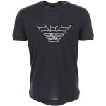 Reduzierte Marineblaue Armani Emporio Armani T-Shirts für Herren Größe L 