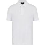 Reduzierte Weiße Kurzärmelige Armani Emporio Armani Kurzarm-Poloshirts aus Jersey für Herren Größe 3 XL 