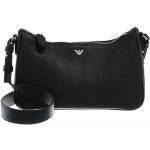 Schwarze Armani Emporio Armani Kleine Handtaschen mit Reißverschluss aus Kunstleder für Damen Klein 