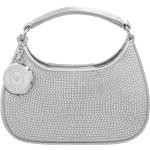 Reduzierte Silberne Armani Emporio Armani Kleine Handtaschen aus Satin für Damen 
