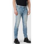 Blaue Armani Emporio Armani 5-Pocket Jeans mit Reißverschluss aus Baumwolle für Herren Weite 36, Länge 32 