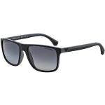 Schwarze Armani Emporio Armani Rechteckige Sonnenbrillen polarisiert aus Kunststoff für Herren 