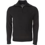 Reduzierte Schwarze Armani Emporio Armani Rollkragen Herrensweatshirts Größe M für den für den Winter 
