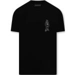 Reduzierte Schwarze Kurzärmelige Armani Emporio Armani T-Shirts aus Baumwolle für Herren Größe M 