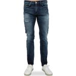 Reduzierte Blaue Armani Emporio Armani Slim Fit Jeans aus Baumwolle für Herren 
