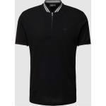Schwarze Unifarbene Armani Emporio Armani Stehkragen Herrenpoloshirts & Herrenpolohemden aus Baumwolle Größe XL 
