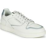 Reduzierte Weiße Armani Emporio Armani Low Sneaker aus Leder für Damen Größe 39 