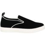 Schwarze Armani Emporio Armani Slip-on Sneaker ohne Verschluss aus Samt Gefüttert für Damen Größe 40,5 für den für den Winter 